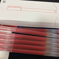 实惠耐用的巨能写红色中性笔。