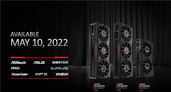 AMD 推出 RX 6x50 XT系列，各家非公版第一时间上架预售