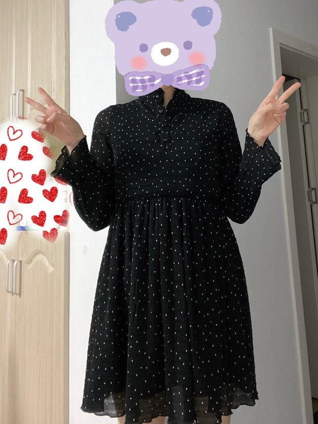 今天冷冷哒，那就穿件前年买的长袖吧