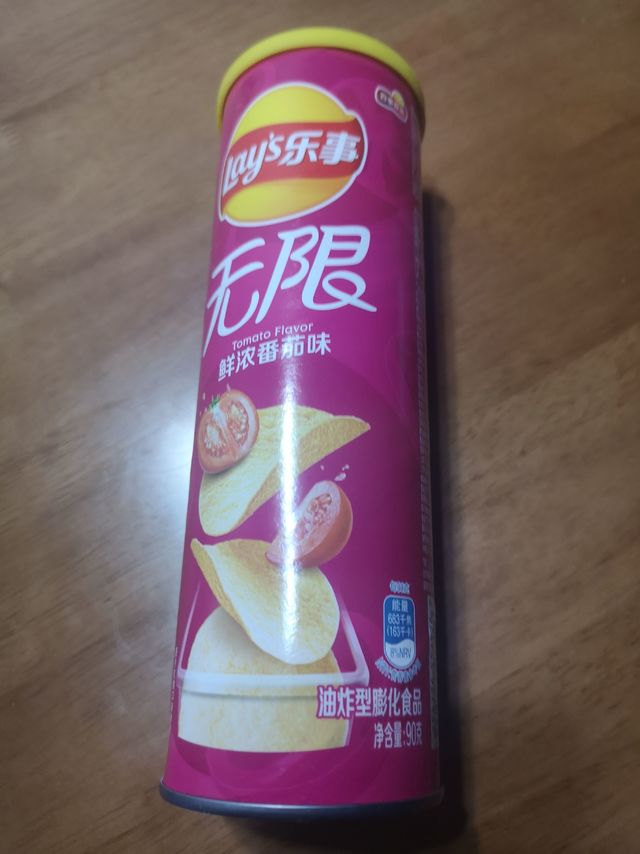 经典的番茄味薯片