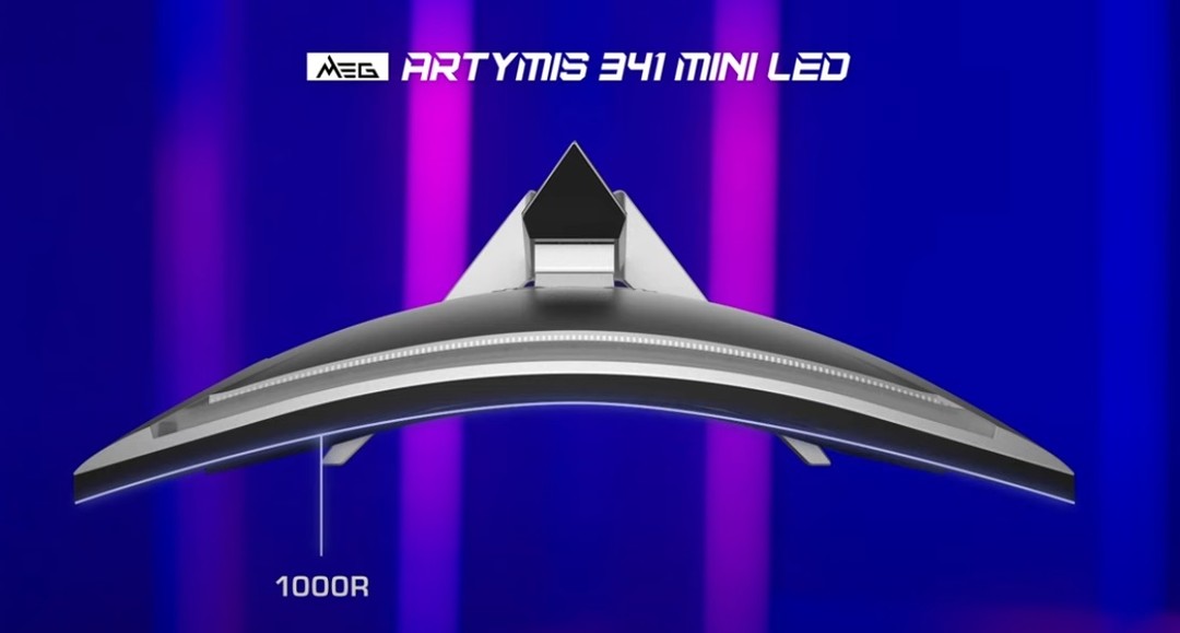 顶级色彩+游戏性能：微星公布MEG ARTYMIS 341显示器更多规格