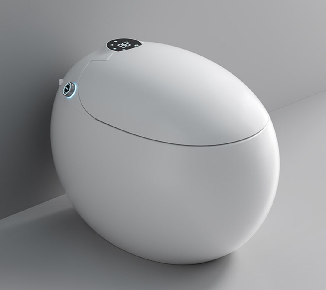 新品创意蛋形智能马桶，语音控制+全自动+泡沫盾+UV杀菌，你说它做，如厕解放双手！