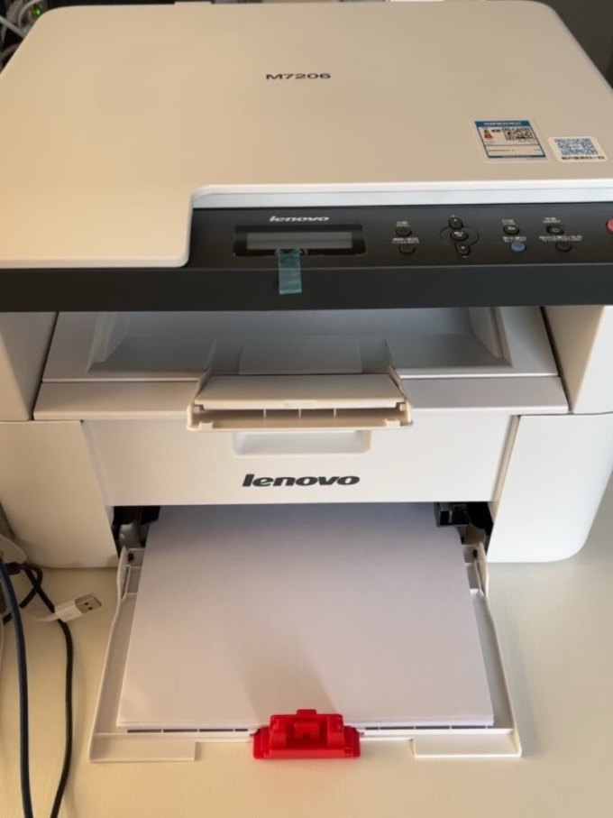 打印速度:很快!京东lenovo 联想 m7206 激光一体机1019元去购买