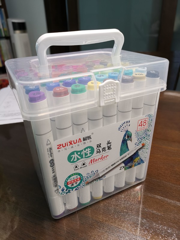 zuixuan 最炫ZX-604-18 双头水性马克笔18色【报价价格评测怎么样 