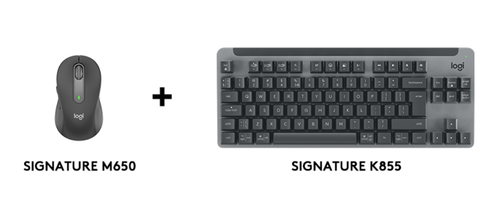 罗技发布 Signature K855 机械键盘，TTC红轴，3年超长续航