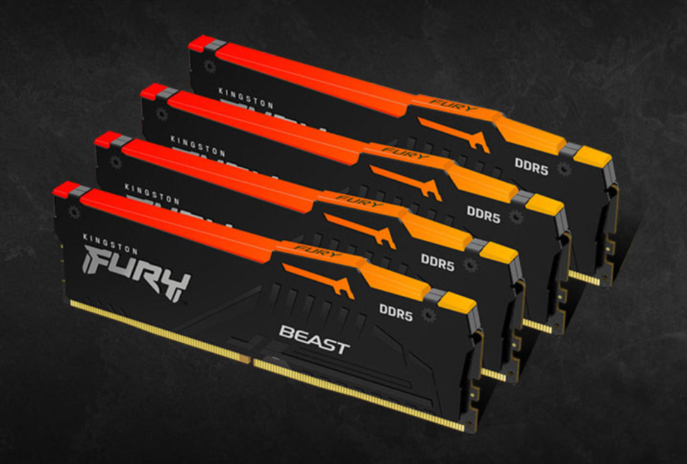 金士顿推出 FURY Beast DDR5 RGB“野兽”系列内存，最高6000MHz