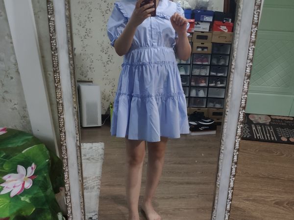 孕中期，跟收腰少女裙说拜拜～