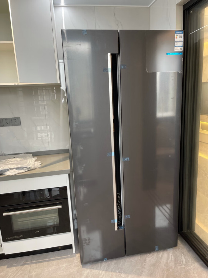 博世对开门冰箱