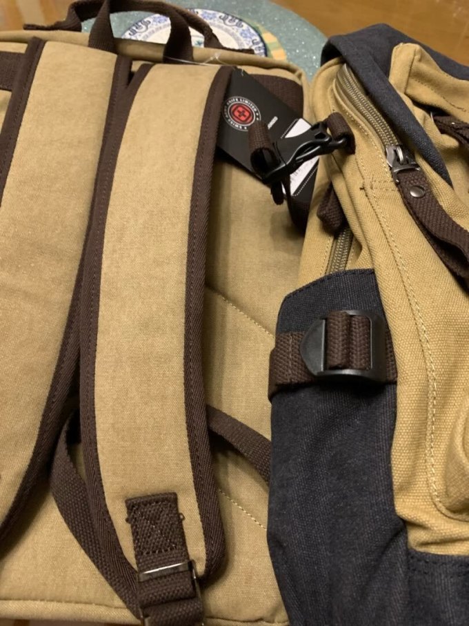 十字勋章男士双肩包