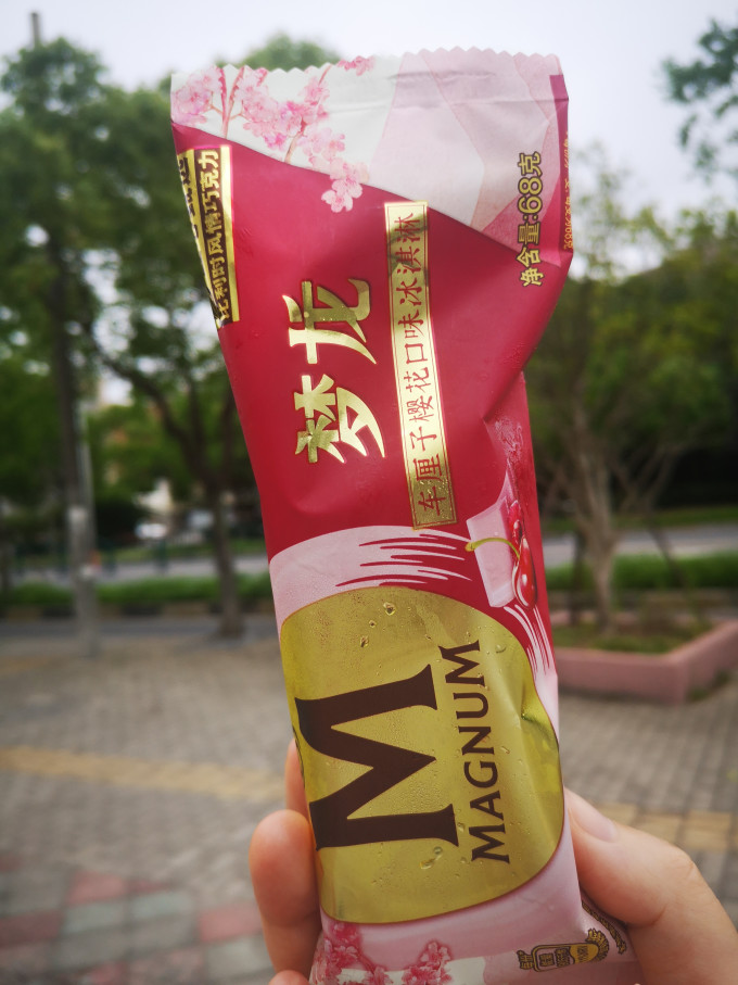 自由的气息小卖部买的樱花雪糕