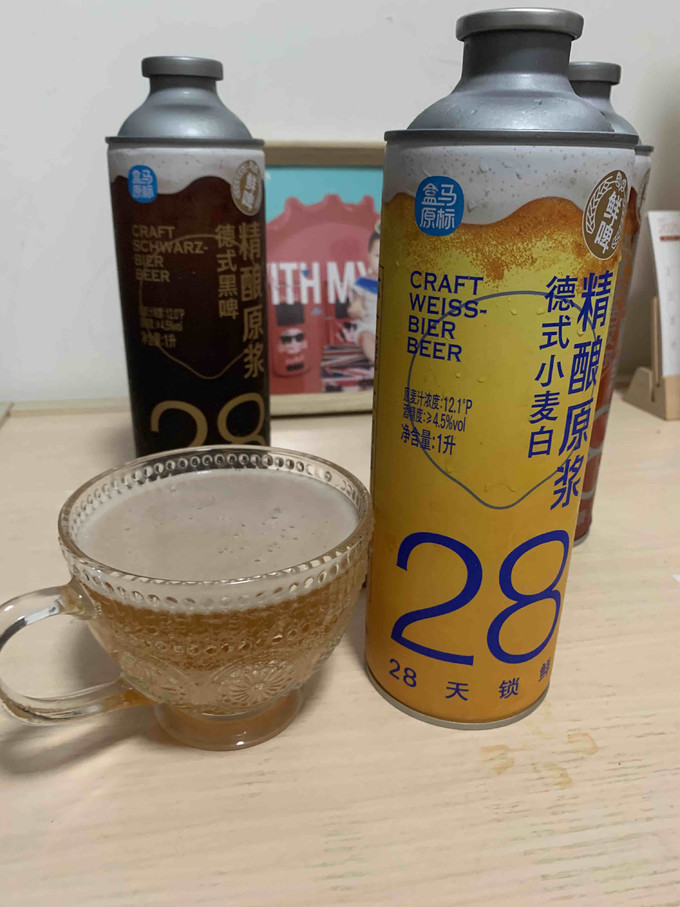 盒马啤酒怎么样 盒马鲜生,28天锁鲜德式小麦白精酿原浆_什么值得买