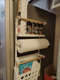 日式冰箱磁吸置物架，厨房收纳小心机