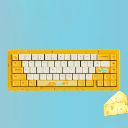 黑爵推出 AC067 奶酪主题机械键盘：65%紧凑布局、定制奶酪黄轴