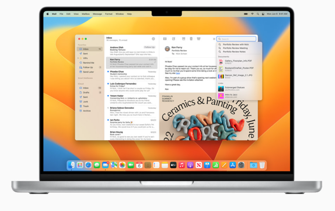 苹果 macOS 13 发布，能无缝使用 iPhone 摄像头、Safari 共享、聚焦搜索更全能、邮件终更新