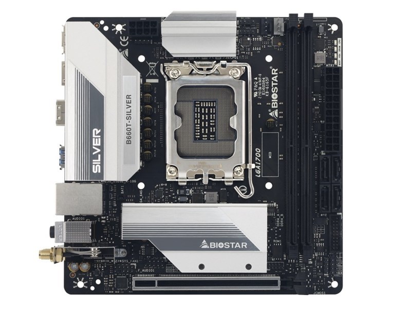映泰发布新款 B660T-SILVER 白银ITX主板，强化供电、双M.2、2.5G千兆