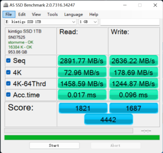 金泰克1TB SSD固态硬盘入手