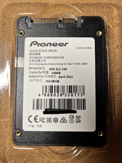 入手Pioneer生产的240GB固态盘