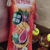 网购的热带水果饮料