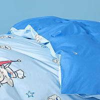 水星家纺 被套全棉儿童被套简约床上用品单双人被罩被子单件 航海泰迪  孩子们爱了!