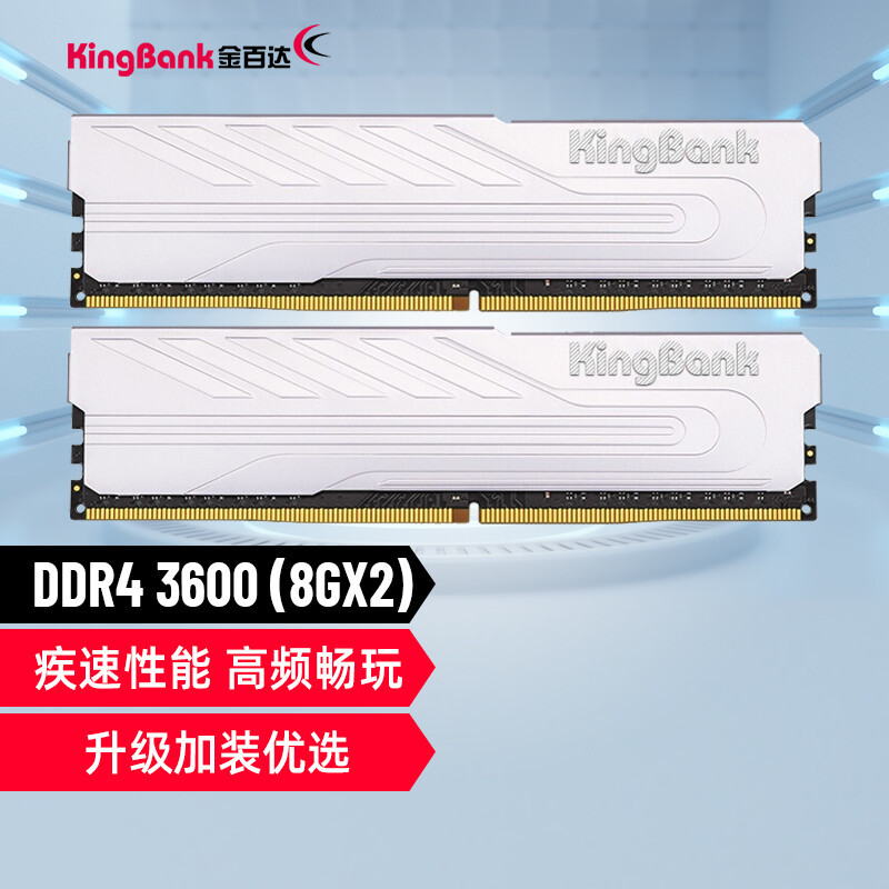 自带光污染，“效能提升100%”｜金百达幻光 RGB DDR4 3600 