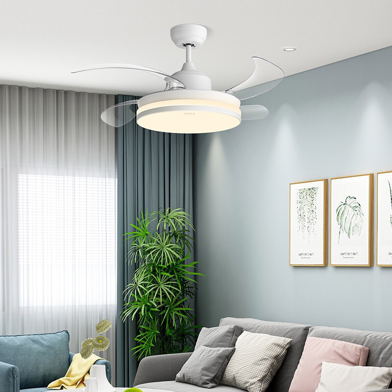 超大号风扇灯/这才是最佳的选择/雷士照明（NVC） LED照明 卧室风扇灯客厅吊扇灯隐形餐厅现代欧式简约 遥控