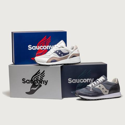 Saucony周年纪念套装Jazz 81与Shadow 6000