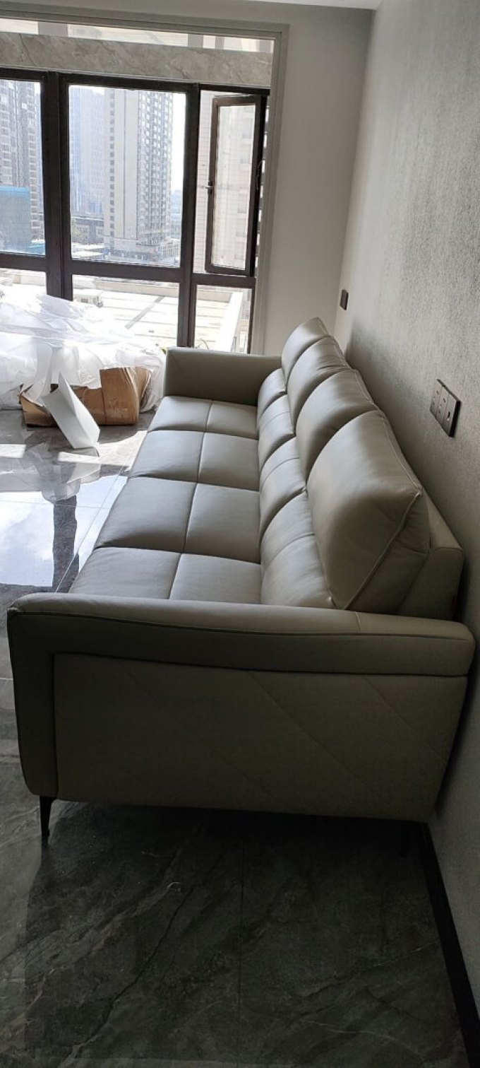 真皮沙发现代客厅轻奢小户型头层牛皮沙发1107 【15天发货】英伦灰2