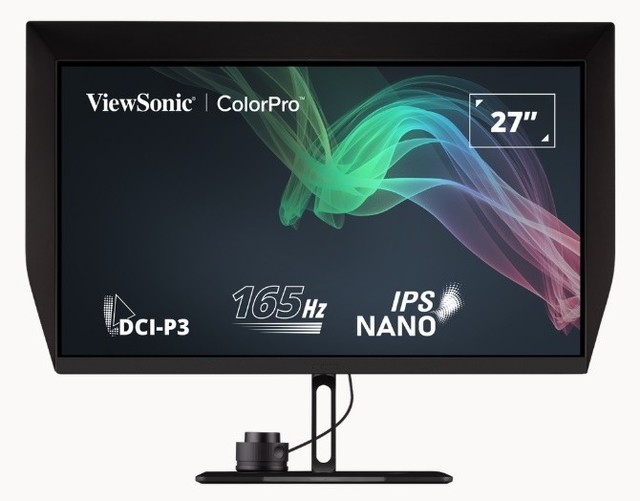 优派上新专业设计显示器：27 英寸2K 165Hz、Nano-IPS屏幕 HDR 400