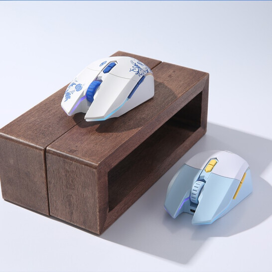 达尔优推出 EM910 Pro 釉下青游戏鼠标：轻量化设计、KBS按键技术