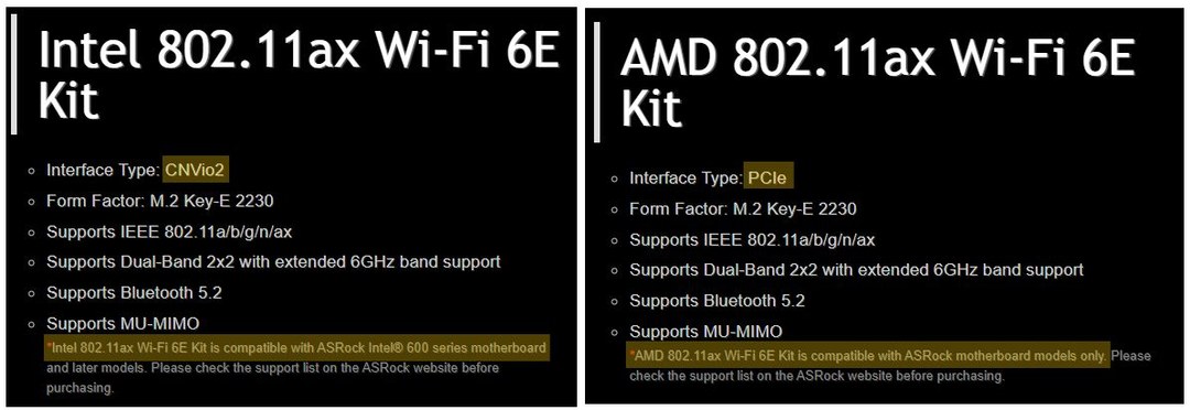 华擎发布两款 WIFI 6E 网卡，英特尔/AMD 双平台