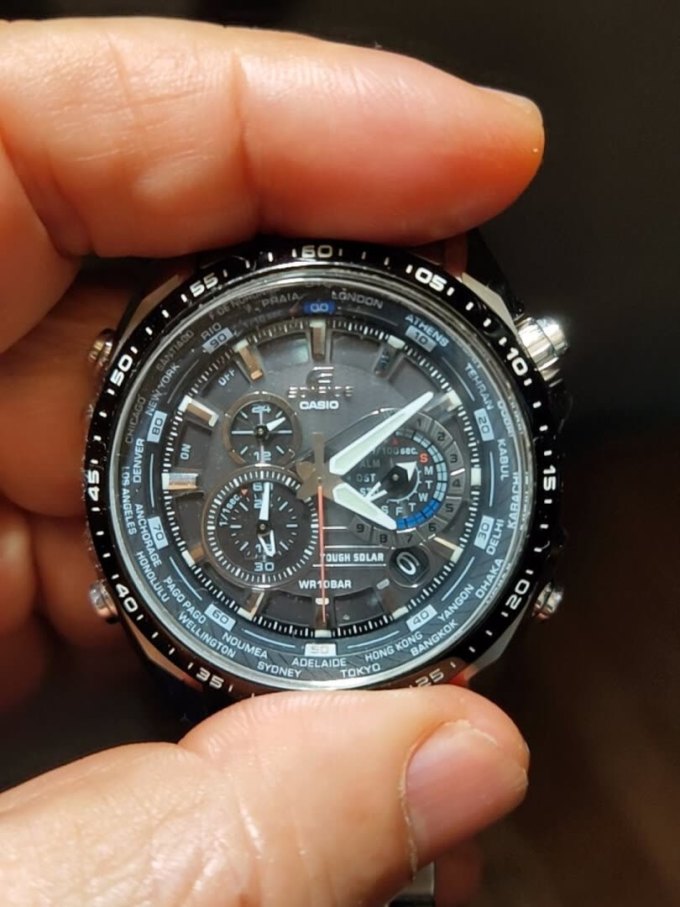 45:46京东国际casio 卡西欧 edifice系列 男士太阳能计时腕表 eqs-500