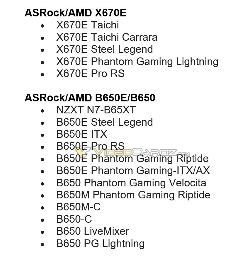 网传丨AMD 还准备了 B650E 主板，华擎 B650E 系列具体型号曝光