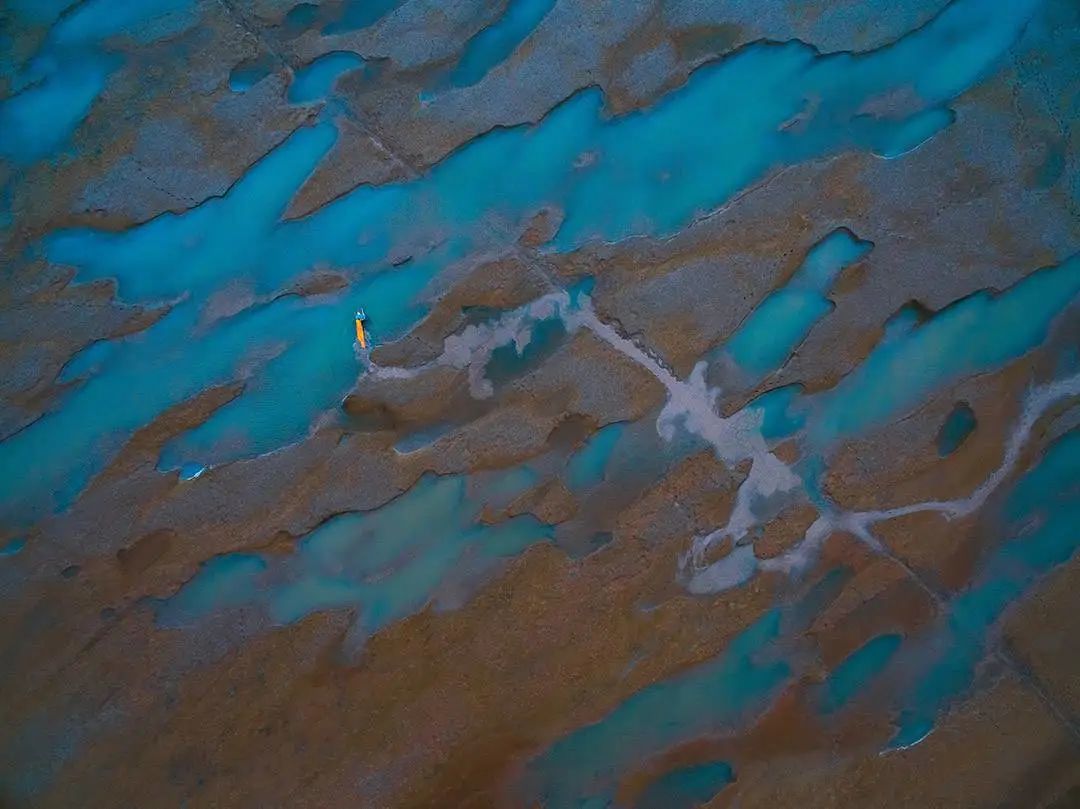 盐城黄海湿地的滩涂景观 ©摄图网