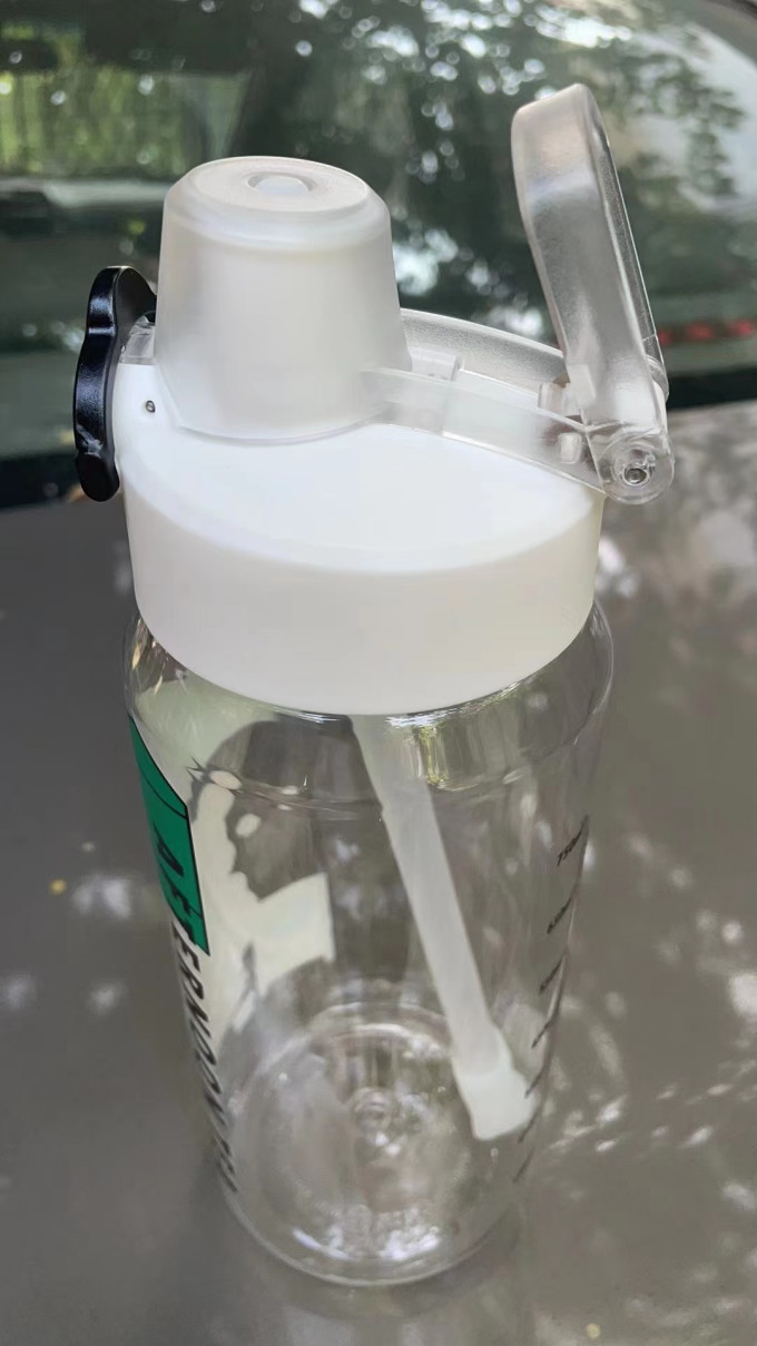 美国pursing吸管水杯子女户外可爱弹盖便携大容量水壶太空杯0652