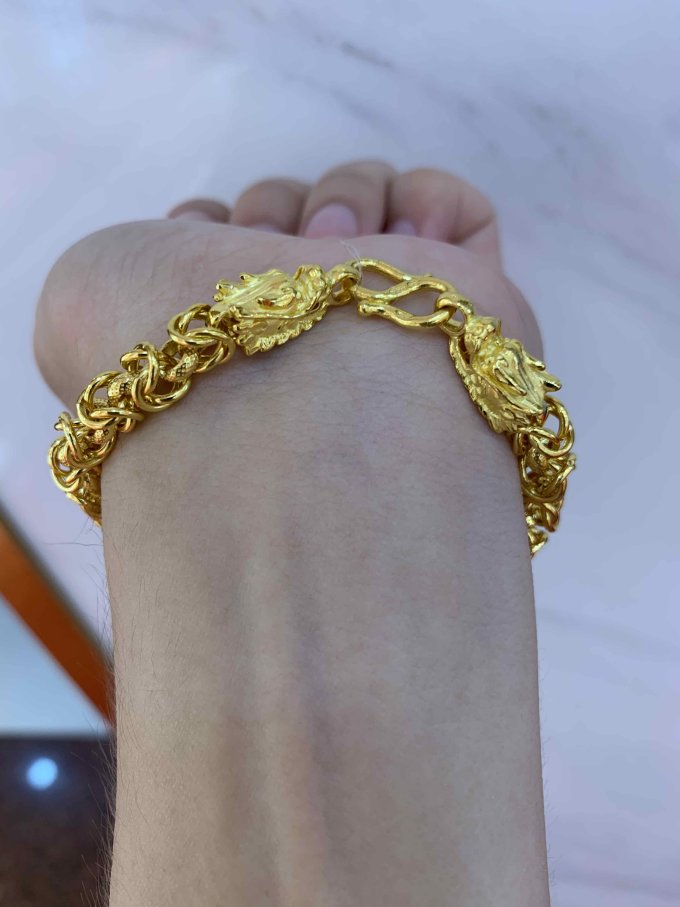 双龙头九五至尊金手链可惜没有项链款