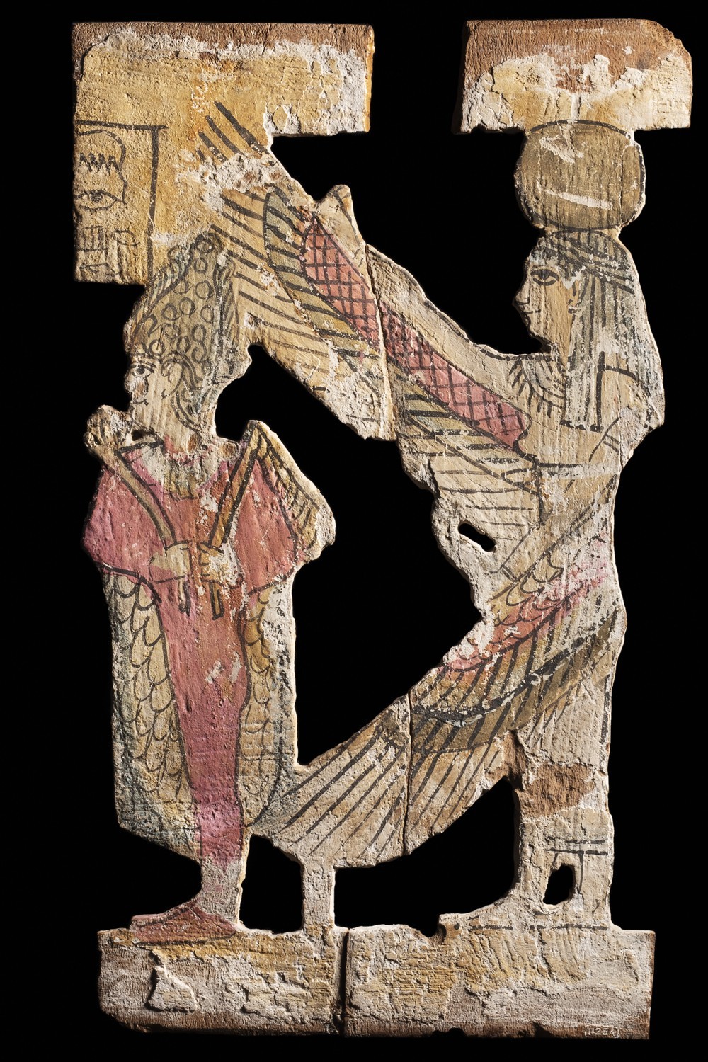 伊希斯和奥西里斯镂空木雕,约公元1世纪木马玩具,约公元1世纪麦罗埃