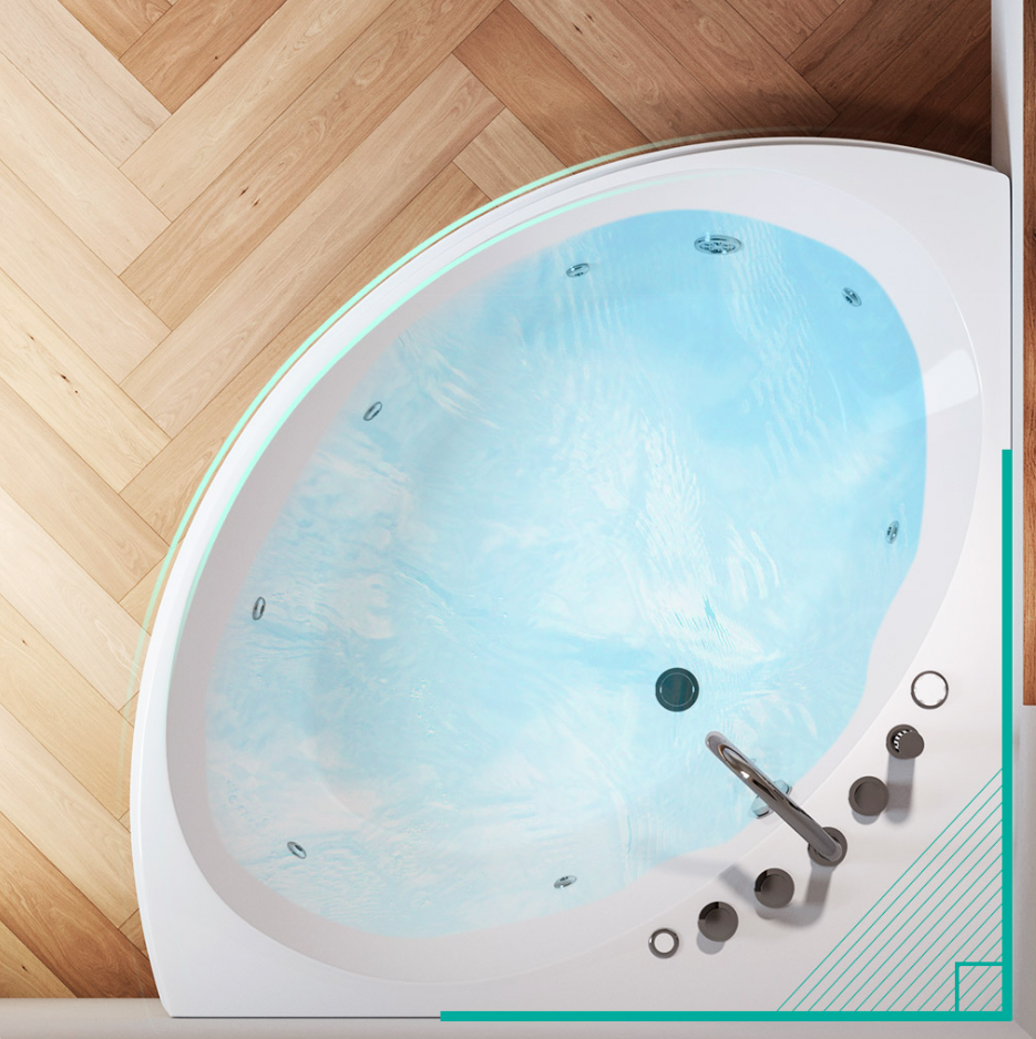 小米有品上新亚克力扇形浴缸，全身深度浸泡+冲浪按摩，满足小户型的泡澡梦