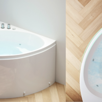 小米有品上新亚克力扇形浴缸，全身深度浸泡+冲浪按摩，满足小户型的泡澡梦
