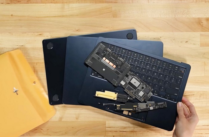 iFixit 拆解：苹果新 M2 MacBook Air 很容易拆，容易换件
