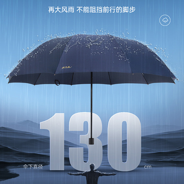 享受夏日的雨天，大伙是选超小便携的，还是选超大遮盖的雨伞？