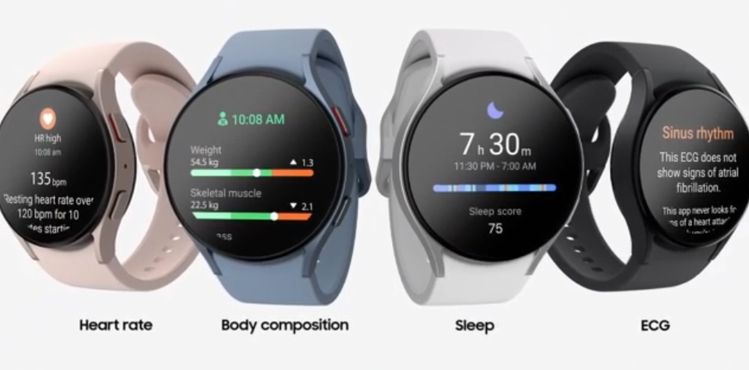 三星还发布新 Galaxy Watch5 系列智能手表，支持ECG和体温监测