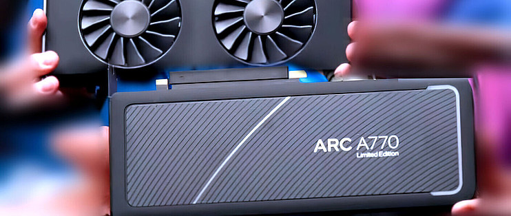 庐山真面目！英特尔Arc A770“锐炫”真机图和渲染测试公布_显卡_什么值得买