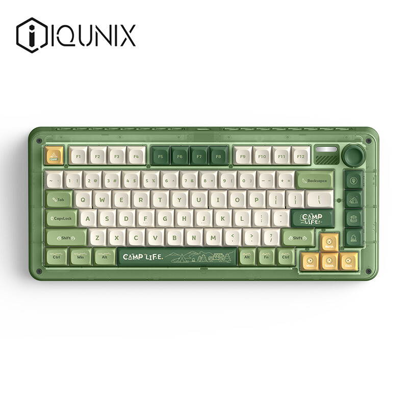 LP大人一眼就说好看：IQUNIX ZX75重力波 三模热插拔机械键盘入手