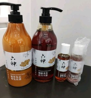 六神生姜洗发水护发素套装