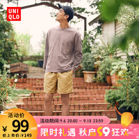 优衣库【UNIQLOU】男装圆领T恤(长袖)450177UNIQLO