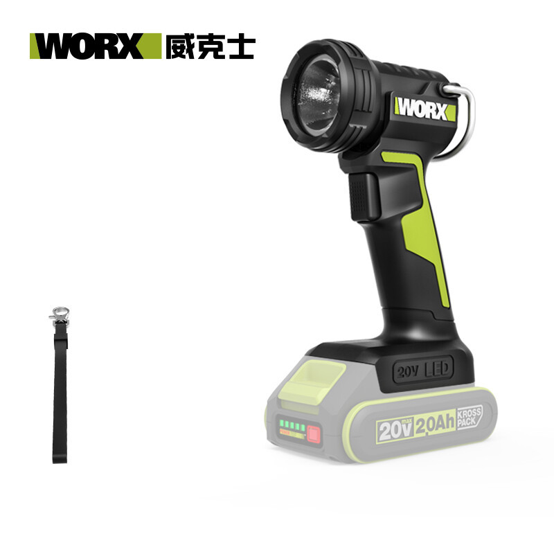 值得买首发：Worx WU027 无线便携强光LED工作灯