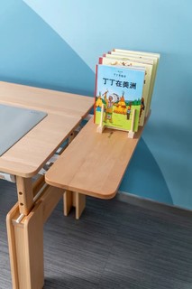 2平米mikids蜜孩子可升降桌实木桌