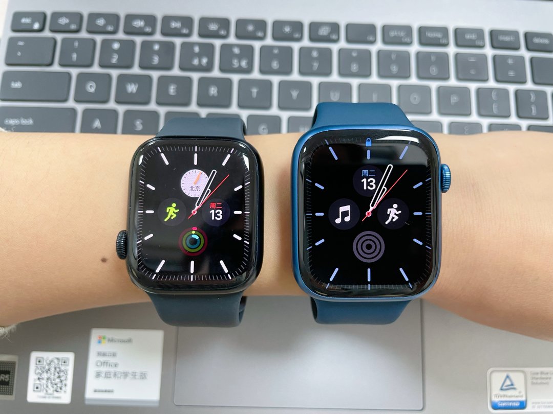 苹果Watch Series 7智能手表怎么样苹果S7究竟是41mm还是45mm好看？_什么值得买