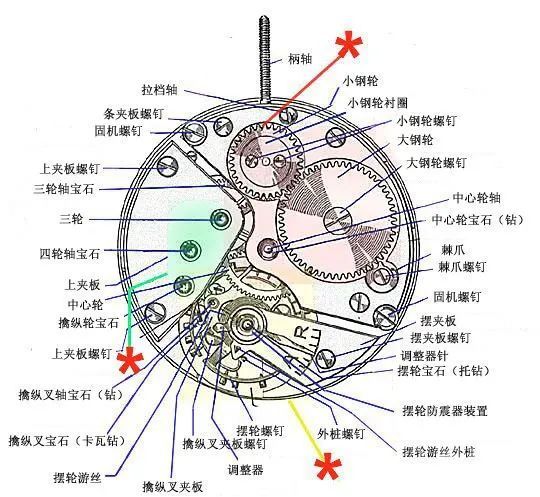 手表的结构示意图图片