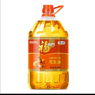 福临门 食用油 浓香压榨一级 花生油6.18L 